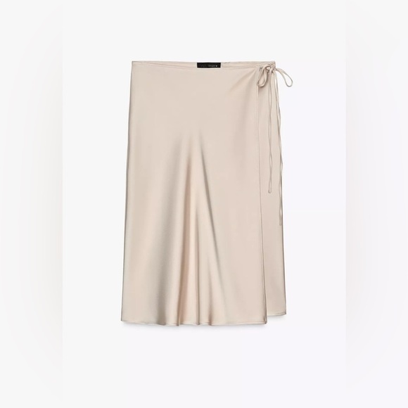 🔥🔥Zara satin Midi wrap Skirt - Picture 4 of 7
